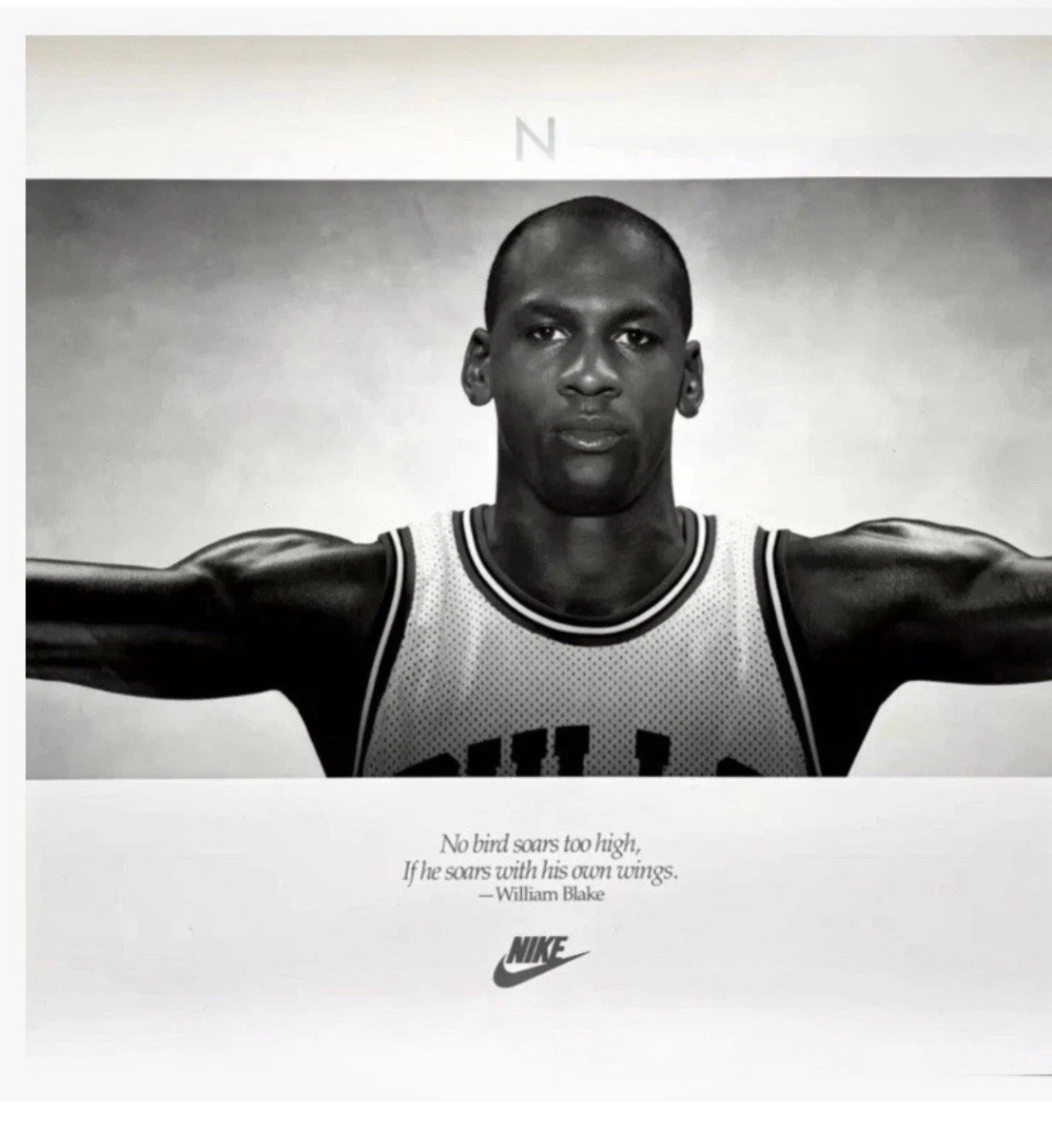 New Michael Jordan Nike Wings Poster Size 24”X72” Print (2ftx6ft)